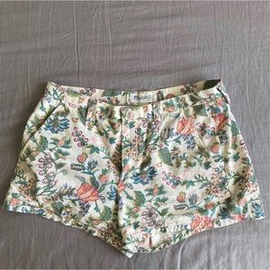 Madewell Floral Shorts size 4
